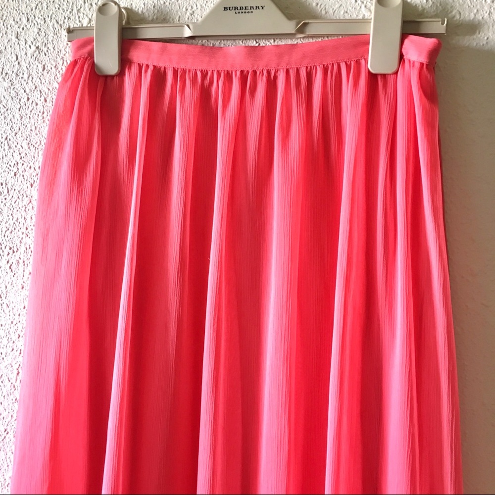 Cremieux coral long skirt